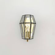 Set of 2 Glass Wall Lamps by Glashütte Limburg