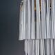 Paolo Venini two-tier Triedri Murano glass chandelier, Italy, 1970s