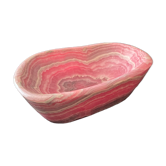 Empty pink agate pocket