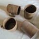 Set of 4 sandstone mugs