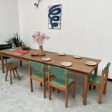 Farmhouse table "Dark Brown", spindle legs XXL 300 X 90 cm