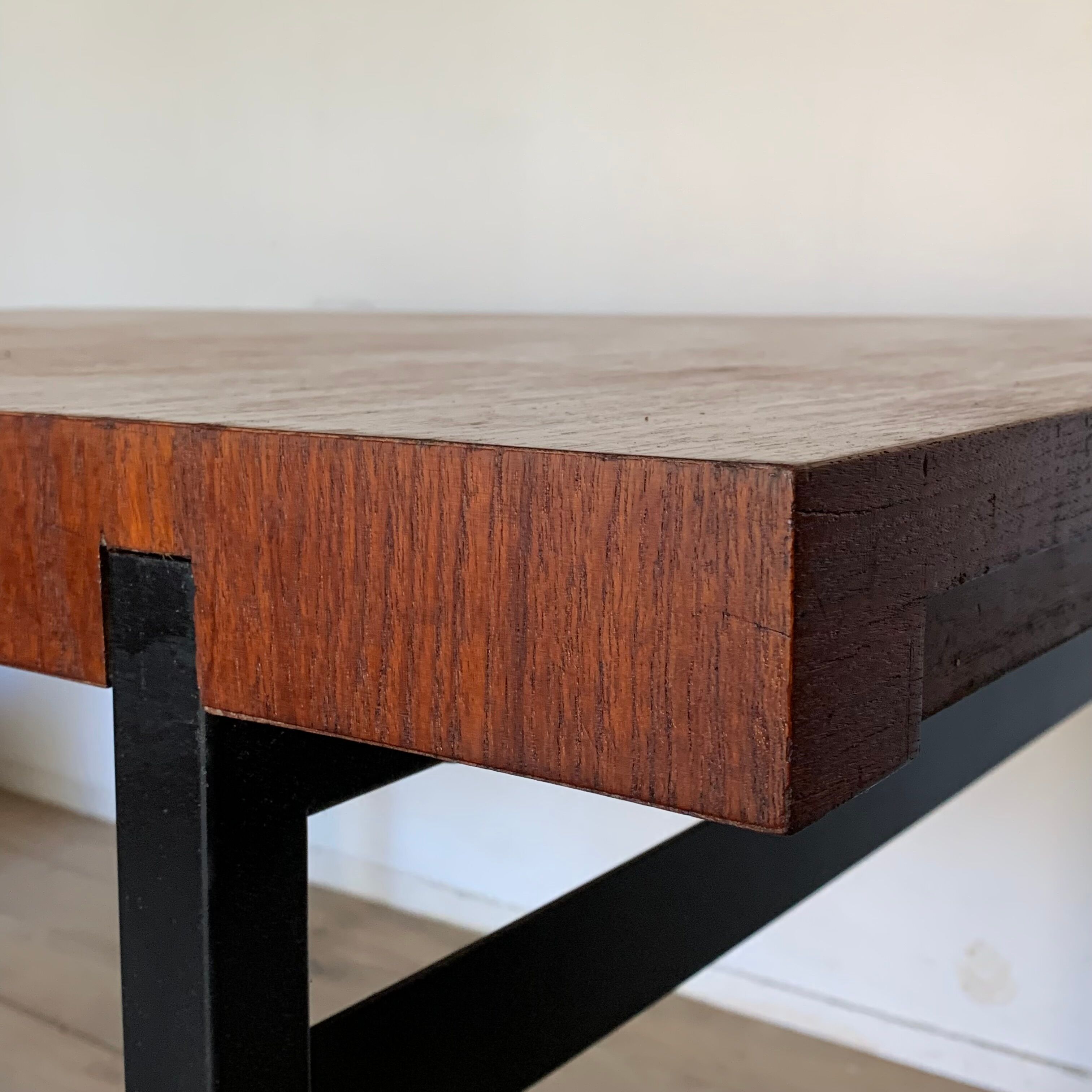 Vintage modernist teak dining table