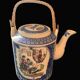 Porcelain teapot with Japanese decor