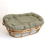 Bamboo and rattan sofa from the 70s.
