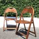 6 wooden folding chairs Stol Kamnik Yugoslavia design Zascitni Zhak