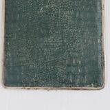 Ancien miroir de barbier à chainette vintage, années 30 40