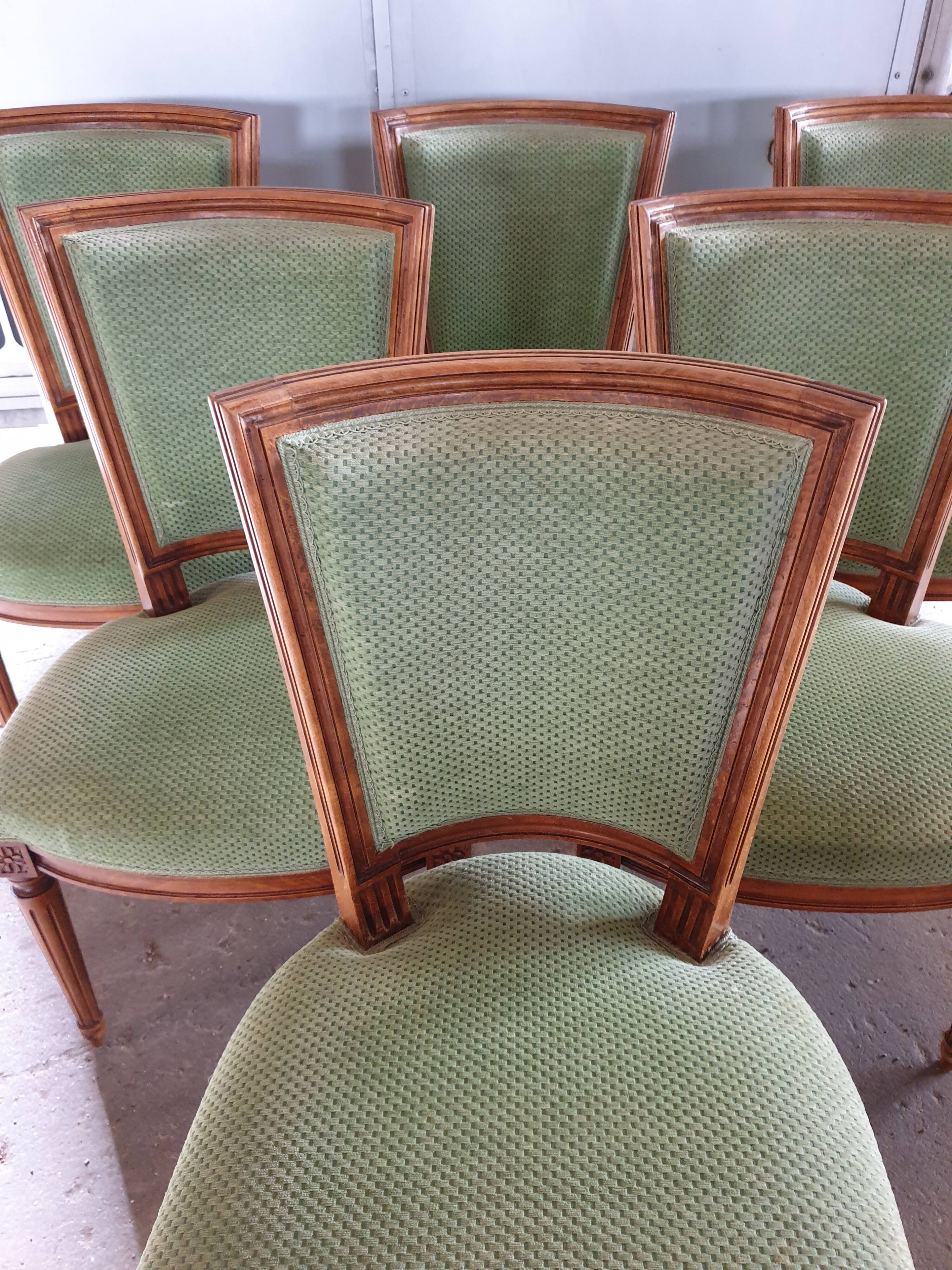 6 chairs louis XVI