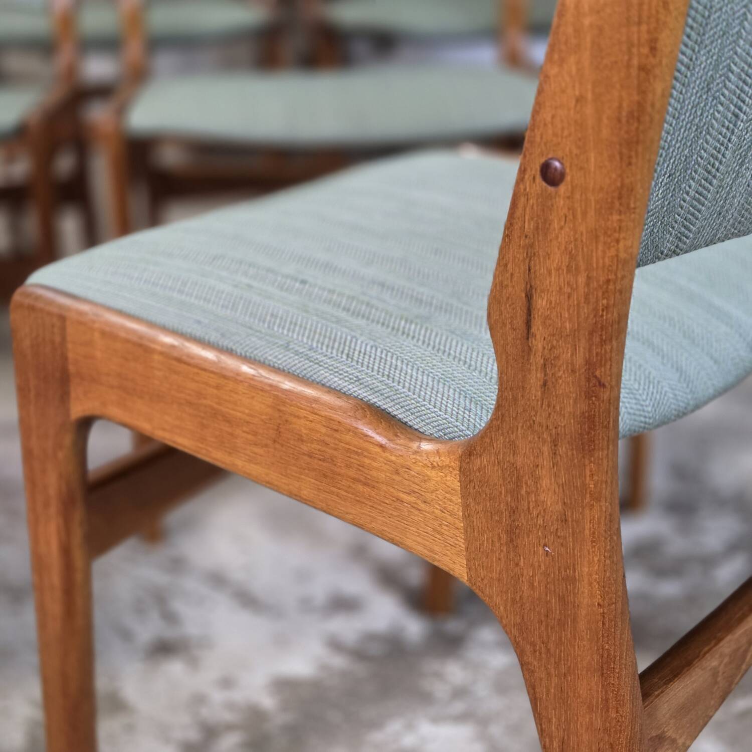 10x Erik Buch modèle 89, chaise danoise vintage Anderstrup des années 1960