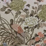 Vintage fabric headboard