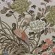 Vintage fabric headboard