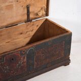 Antique storage chest in dark tones (c.1870) #41