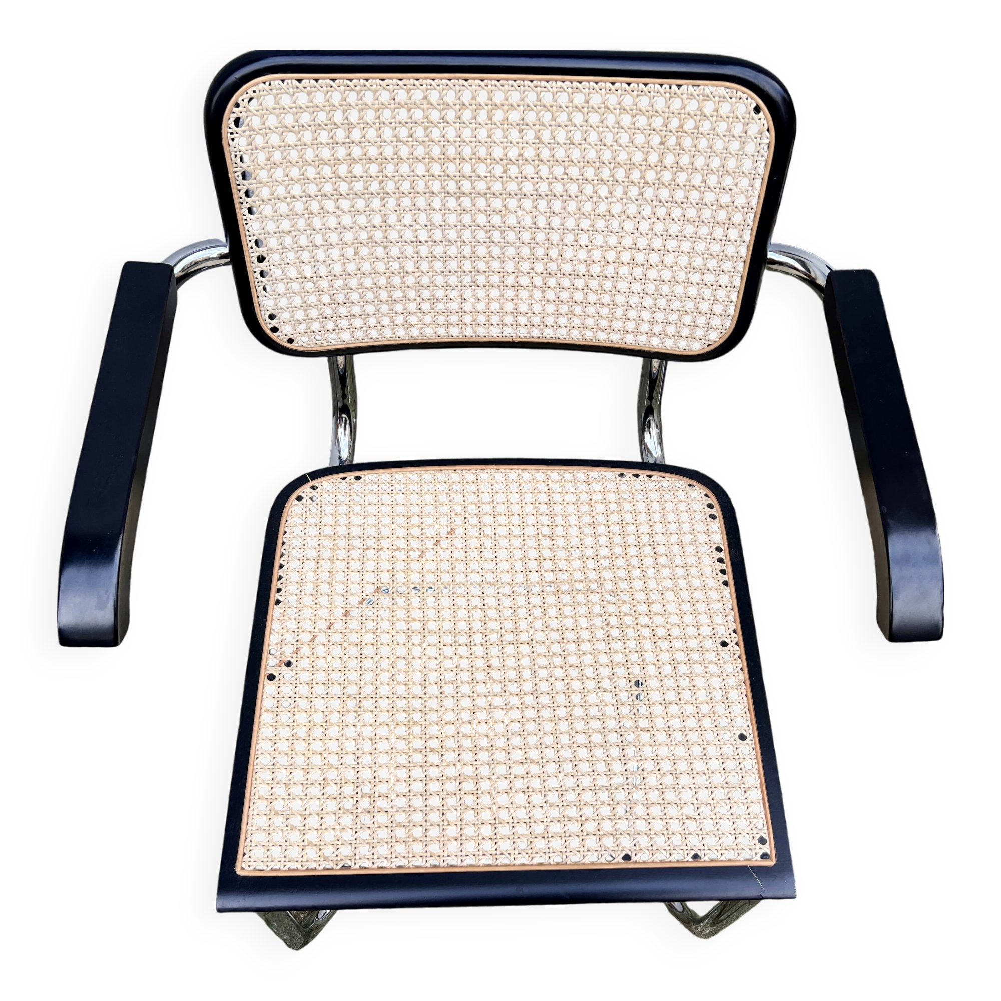 Set of 4 Marcel Breuer style armchair chairs