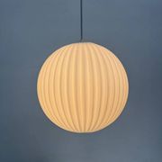 Rare Louis Kalff for Philips opaline glass pendant light, 1960s