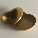 Solid brass heart box