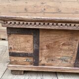 bench - teak chest from Burma with original fittings