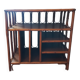 Vintage rattan vinyl cabinet
