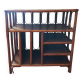 Vintage rattan vinyl cabinet