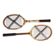 Set of 2 vintage wooden tennis rackets