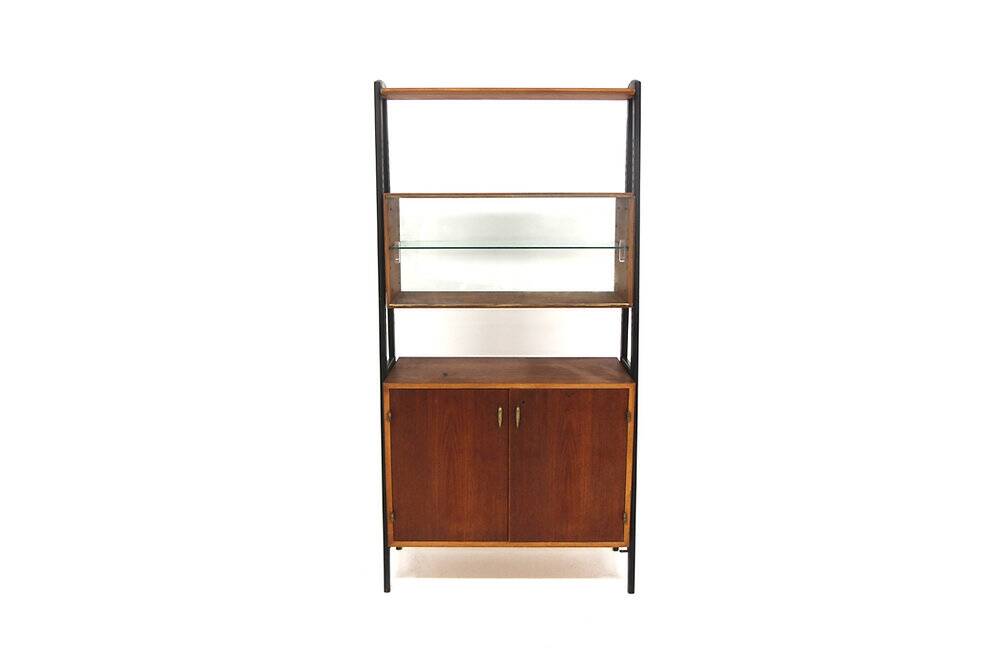 Bibliothèque scandinave en acajou, AB Bröderna Troedson, Suède, 1960