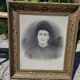 Framed woman portrait