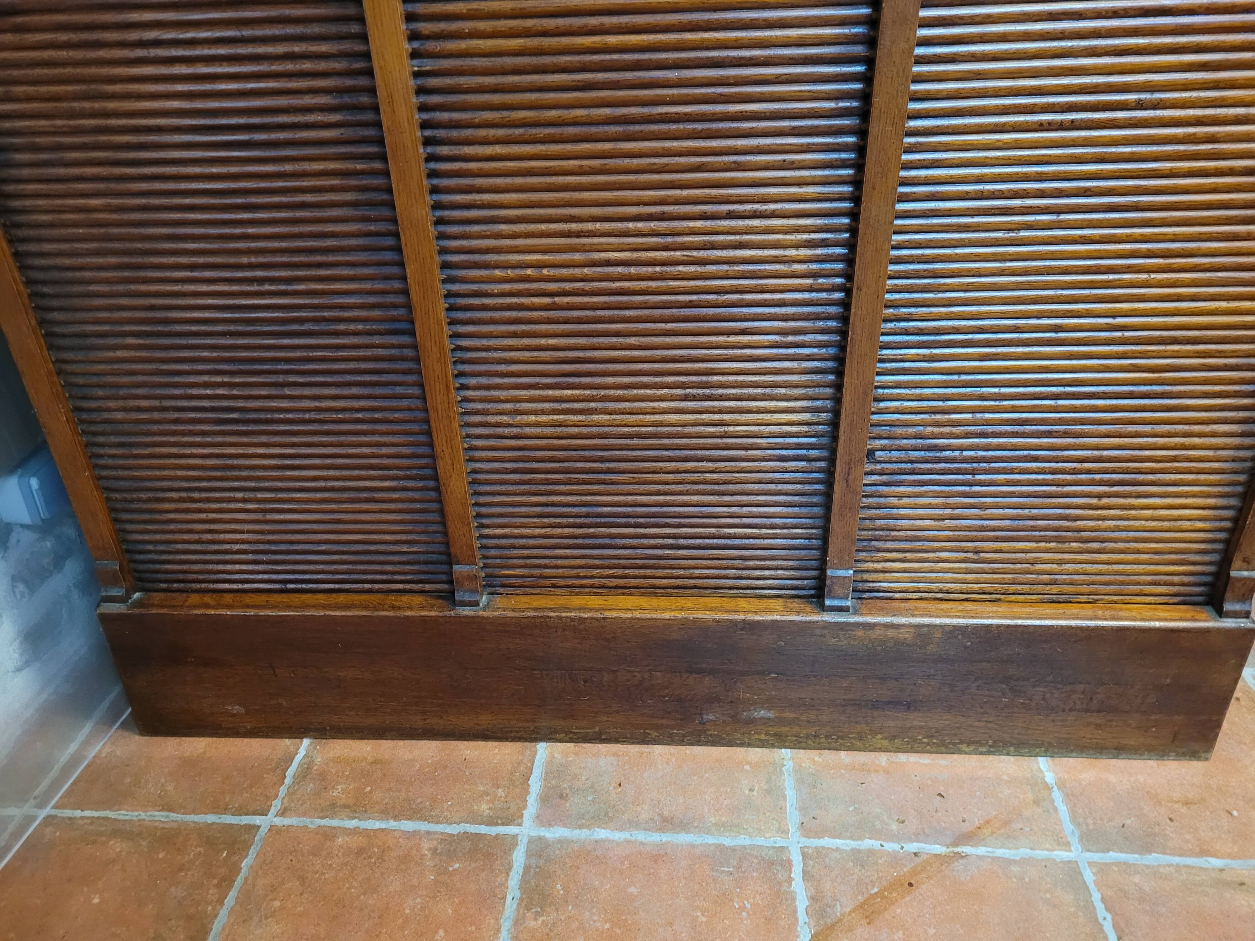 Old oak triple curtain binder
