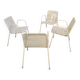 4 fauteuils de jardin style Matégot