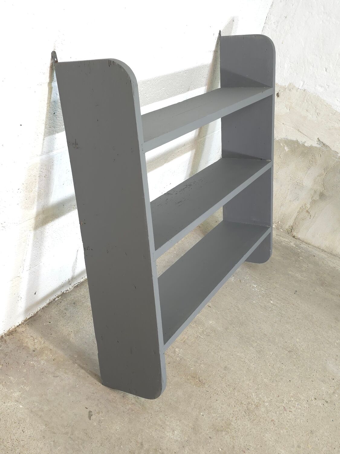 Antique grey kitchen shelf / wall shelf