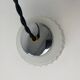 Lot 3 old vintage opaline pendant lamps