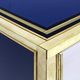 Mid-Century Modern Italian Sideboard in Solid Wood and Coloured Glass