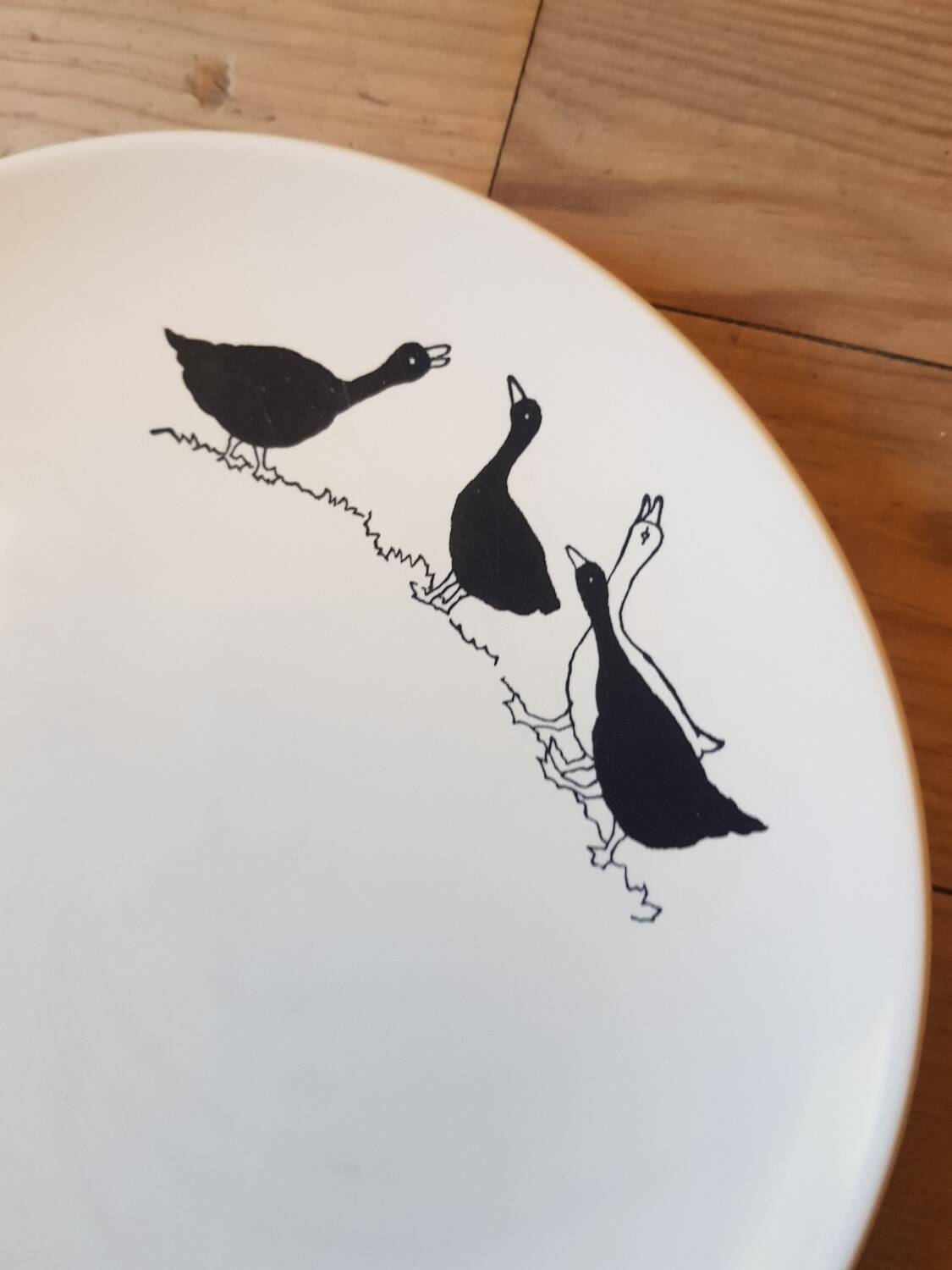 Set of 5 vintage dessert plates from Lunéville.