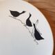 Set of 5 vintage dessert plates from Lunéville.