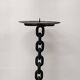 Grand brutalist chandelier in iron chain, 1960s