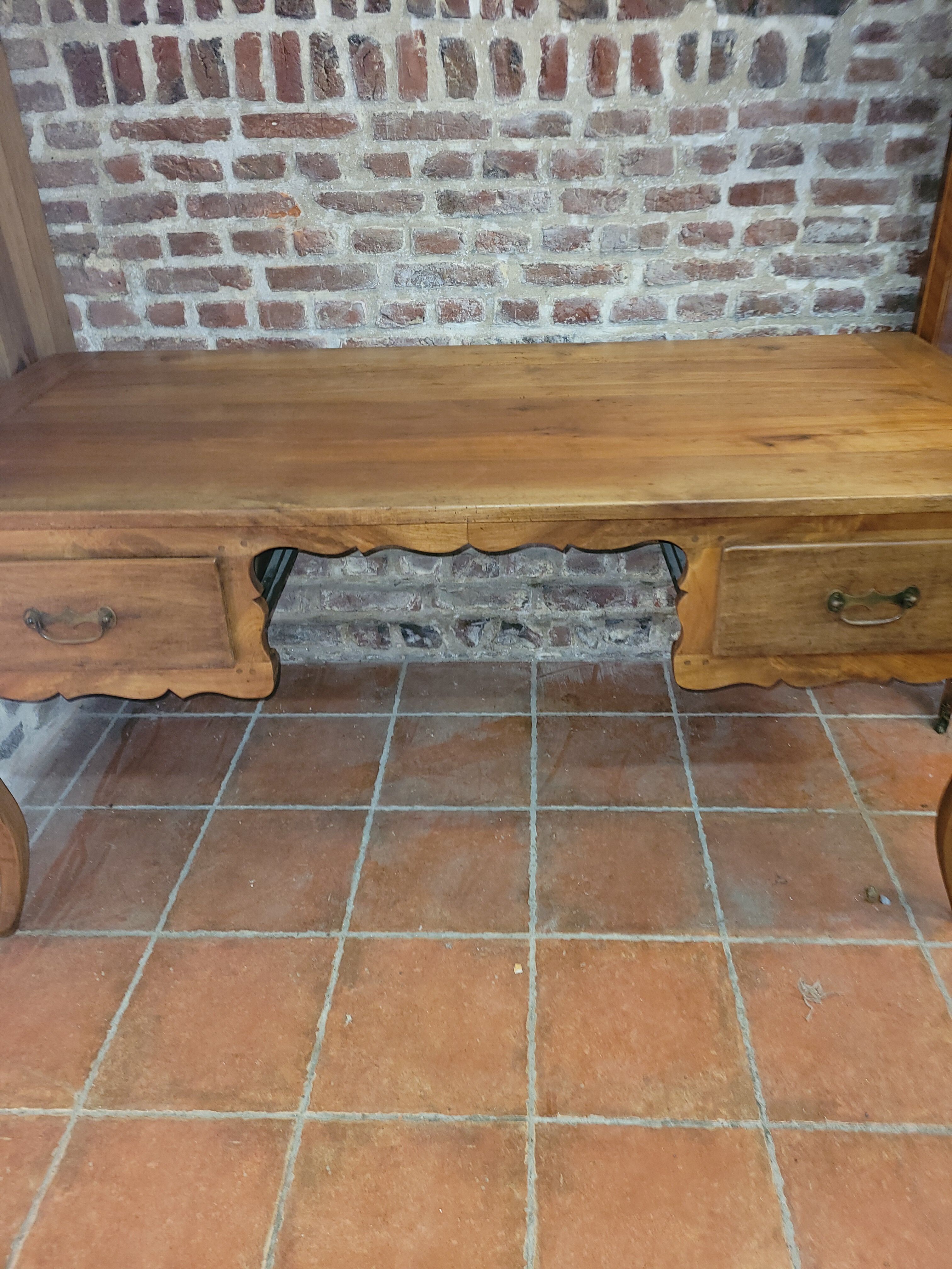 Office louis XV Norman style in cherry tree