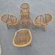 Vintage salon de jardin en rotin