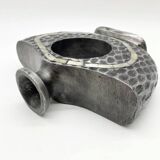 “Hammered Mother-of-Pearl” Vase / Cast Aluminum – 1980s