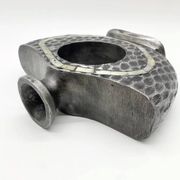 Vase « Martelé Nacre » / Fonte d’aluminium – 1980s