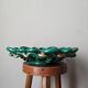 Vintage twisted artisan ceramic fruit bowl