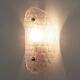 Paire d'appliques modernes en verre de Murano rose clair