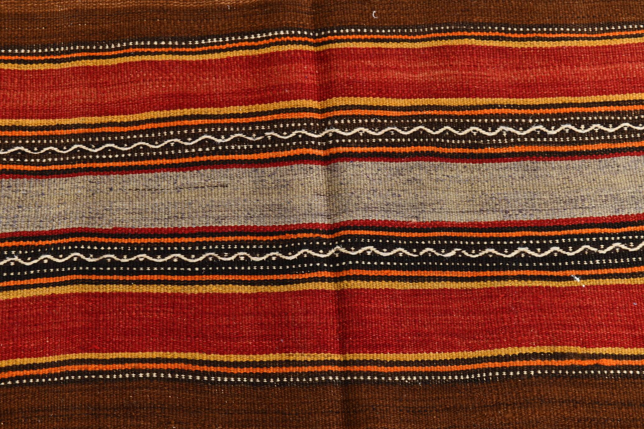 4x7 Handmade Red Anatolian Vintage Rug, 135x219Cm