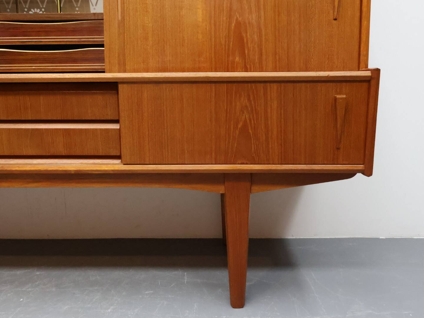 Vintage wandmeubel Deens Teak