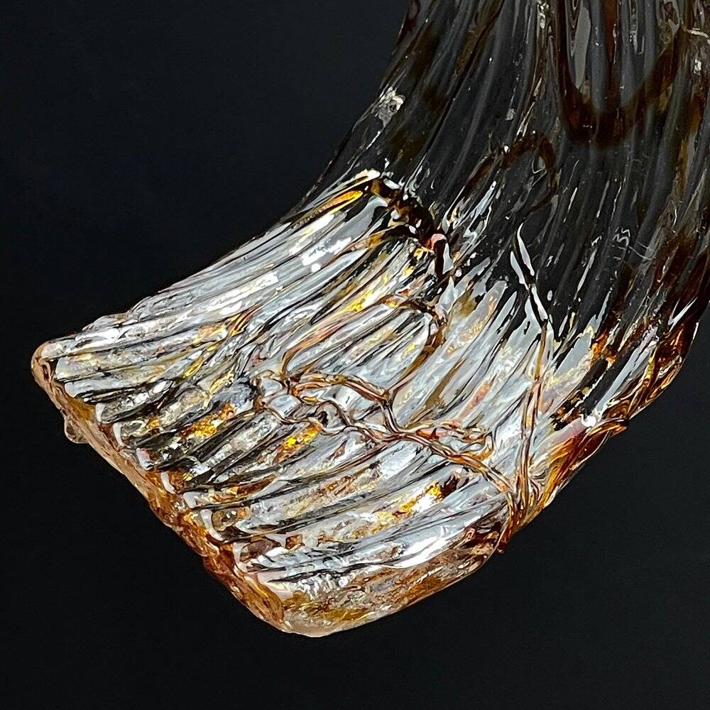 Grand vintage Murano glass chandelier by Av Mazzega, Italy, 1970s.
