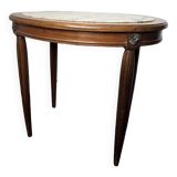 table d'appoint 1930 en acajou dessus marbre
