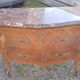 Louis XV style chest of drawers with red marble top (circa 1900)