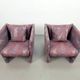 Vintage Postmodern Club Chairs, 1980, Set of 2