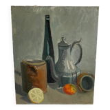 Large still life with lemon and orange 1962