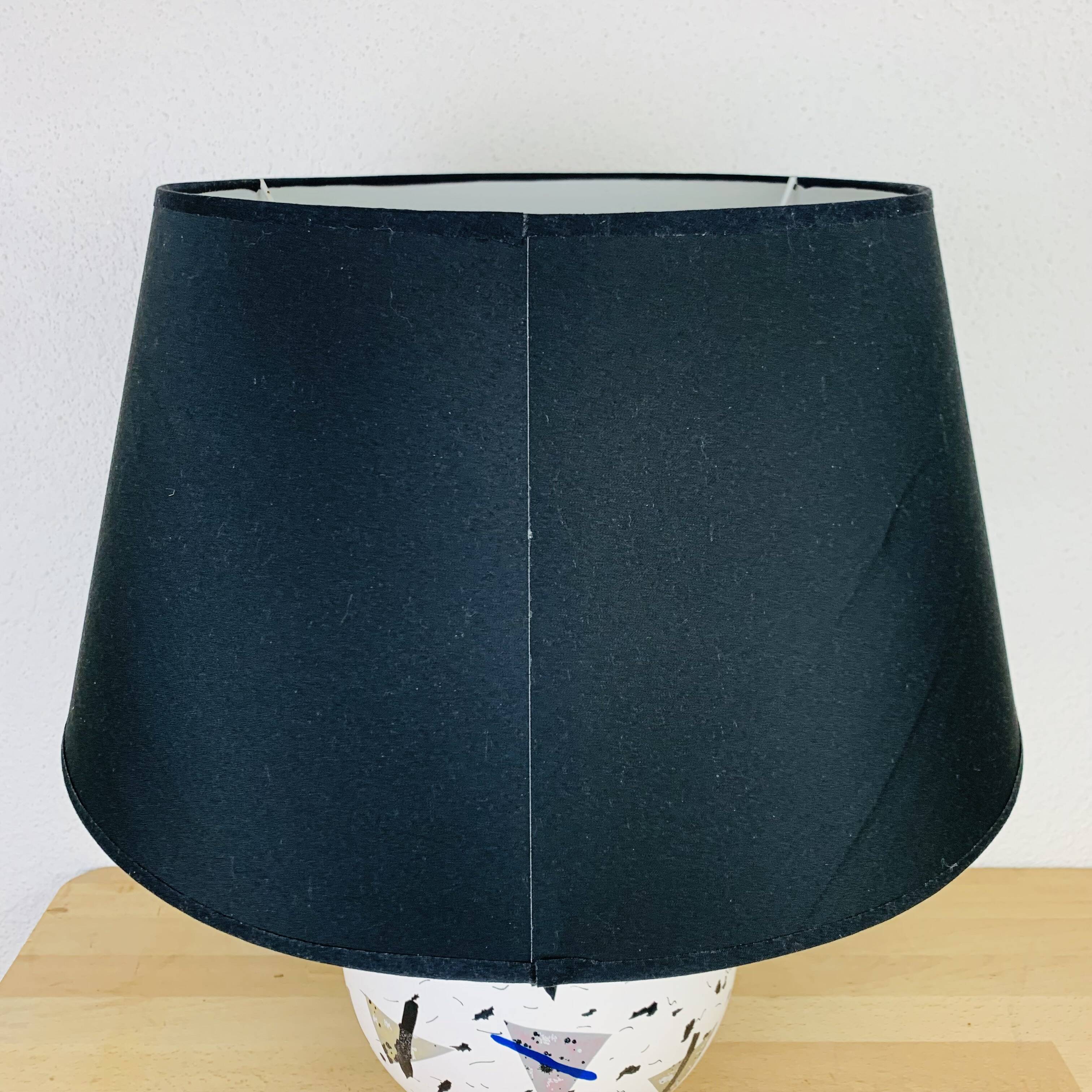 80s postmodern ceramic lamp
