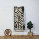 Handmade Berber wool mrirt rug 145 X 65 CM