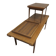 Teak coffee tables and tray by Johannes Andersen for Trioh, Denmark 1960s