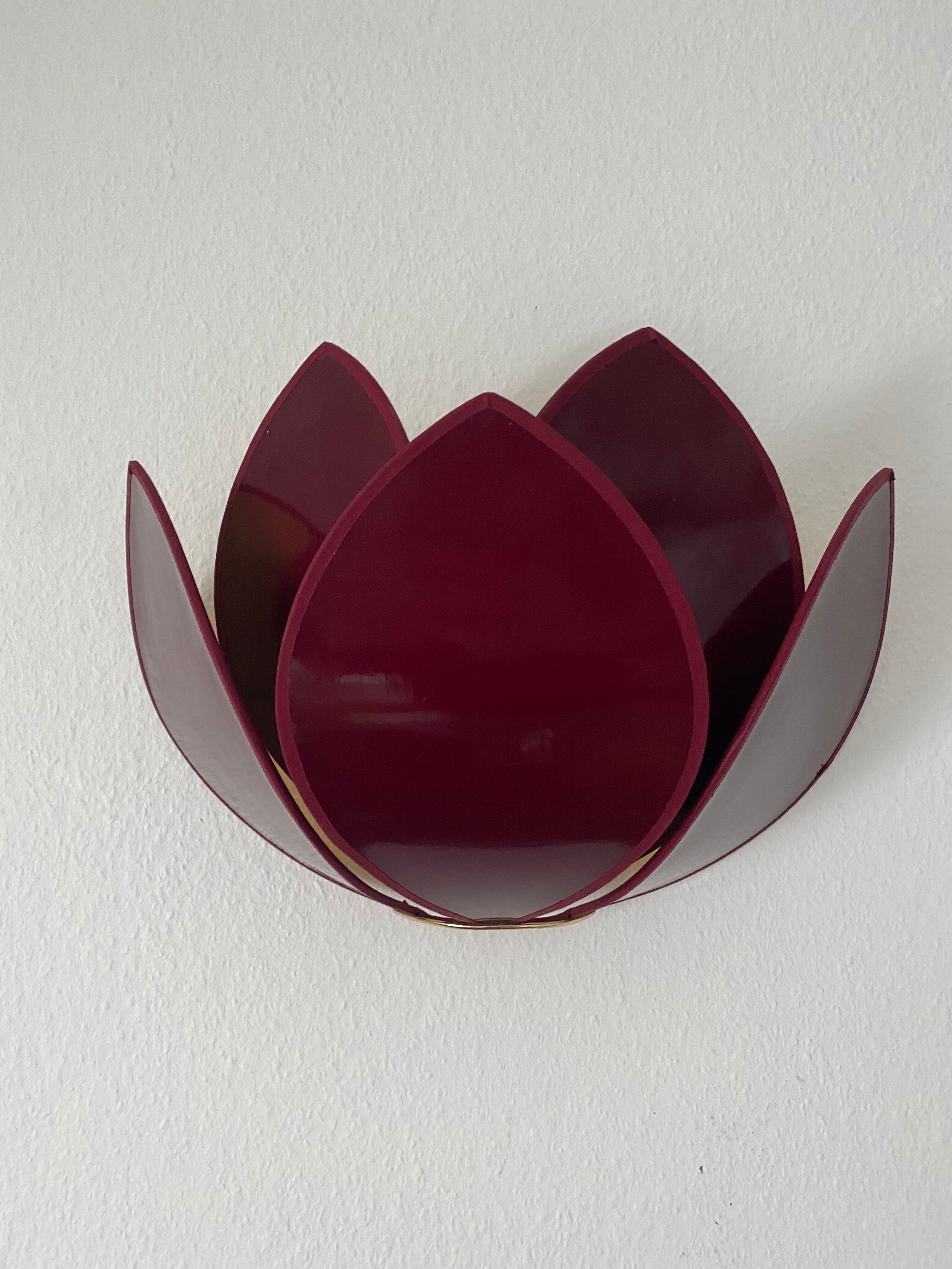 Lotus flower sconces