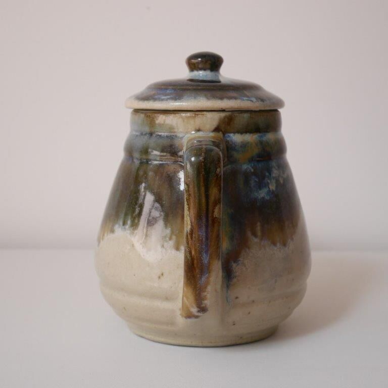 varnished sandstone teapot